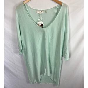 Simply Noelle Mint Tunic Top Size L/XL